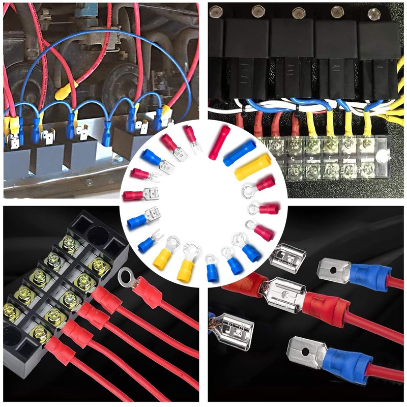 1200PCS Electrical Connector Kit-Sopoby Automotive Insulated CrimpTerminals Connectors for Wiring