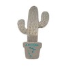 JB Sales Cactus Magnet (Silver) Decorative Metal Refrigerator Magnet Southwest