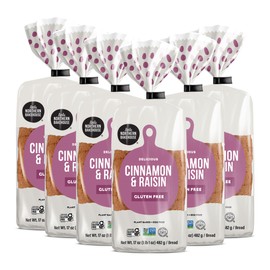 Little Northern Bakehouse Cinnamon & Raisin Gluten Free Bread, Vegan Bread, Non-GMO and Allergy-Friendly Sliced Bread for Gluten Free Snacks, Meals, Food (6 pack, 17 oz. each) - Sans Gluten
