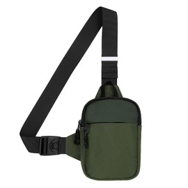 Long Keeper Small Sling Bag Chest Bag - Cross Body Shoulder Bag for Men Women Waterproof Phone Bag Crossbody Man Bag for Cycling Travel Outdoor Sports