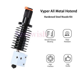 Newwish Vyper All Metal Hotend Upgrade Kit for Vyper,Kobra Max,Kobra Plus 3D Printer Extruder Volcano V5 J-Head Hotend,Hardened Steel Nozzle 0.4mm,Bi-Metal Heatbreak,Aluminum Heater Block.