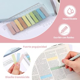 Pestañas De índice Adhesivas, 1200 Marcadores De Página, Pestañas De Indice Adhesivas De Colores Para Lectura De Libros Cuadernos Carpetas De Archivos (60 Colores)