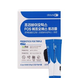 데이즈온 프리바이오틱스 FOS 트리플 4.3g x 30포 1통 I