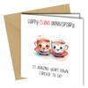 Funny 20th Anniversary Card, Unique Design, 'Happy China Anniversary' 20