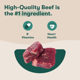 Jinx Tenders Beef Jerky Dog Treats, All Natural Ingredients, Soft and Chewy, Low-Calorie, Slow-Smoked Beef & Liver, No Fillers, 5oz