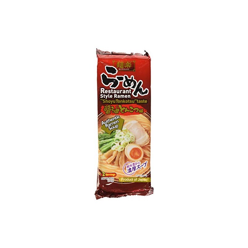 Hikari Menraku Tonkotsu Ramen Noodles, Shoyu, 6.7 Ounce