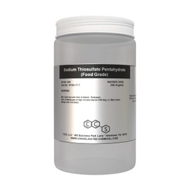 Sodium Thiosulfate Pentahydrate | High-Purity Crystals, Ideal for Water Treatment, Dechlorination, Food Processing, and Photographic Processing (500 Grams)