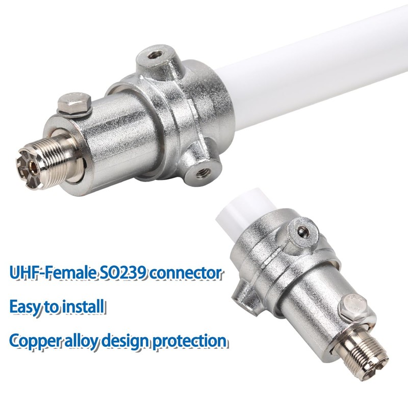 GMRS Base Antenna 462-467MHz,7.2dBi High Gain Fiberglass GMRS UHF-Female SO239