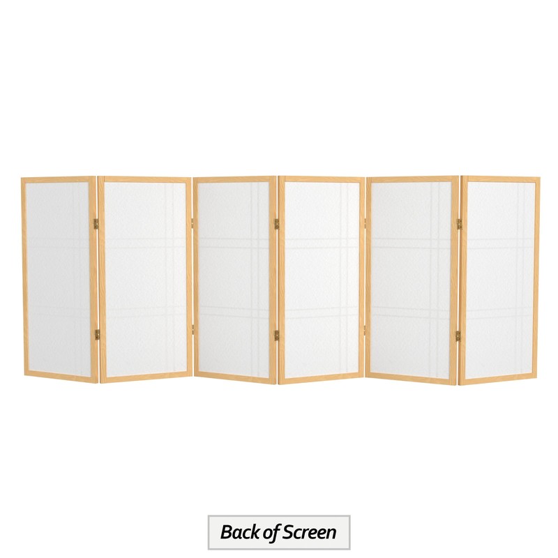 3 ft. Short Double Cross Shoji Screen - Natural -