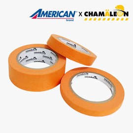 Chameleon Premium Automotive Repair Masking Tape with High Adhesion and Stickiness, Orange Single Pack / 카멜레온 프리미엄 자동차 보수용 접착력 붙임성 좋은 차량용 마스킹테이프 주황 낱개