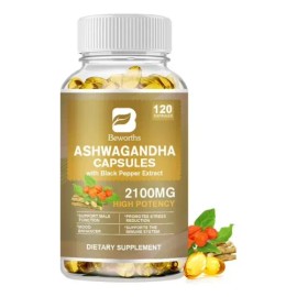 Ashwagandha 2100mg Beworths 120 Caps