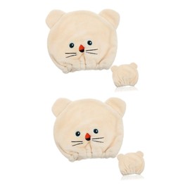 minkissy 2pcs Fashion Hair Wrap Durable Head Towel Girls Hair Wrap Quick Dry Bath Towel
