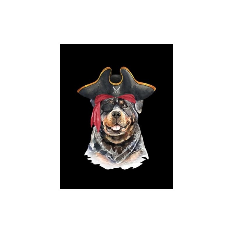 Rottweiler Rottweiler Gift For Rottweiler Owner pirate,eye patch, Journal: Amazing