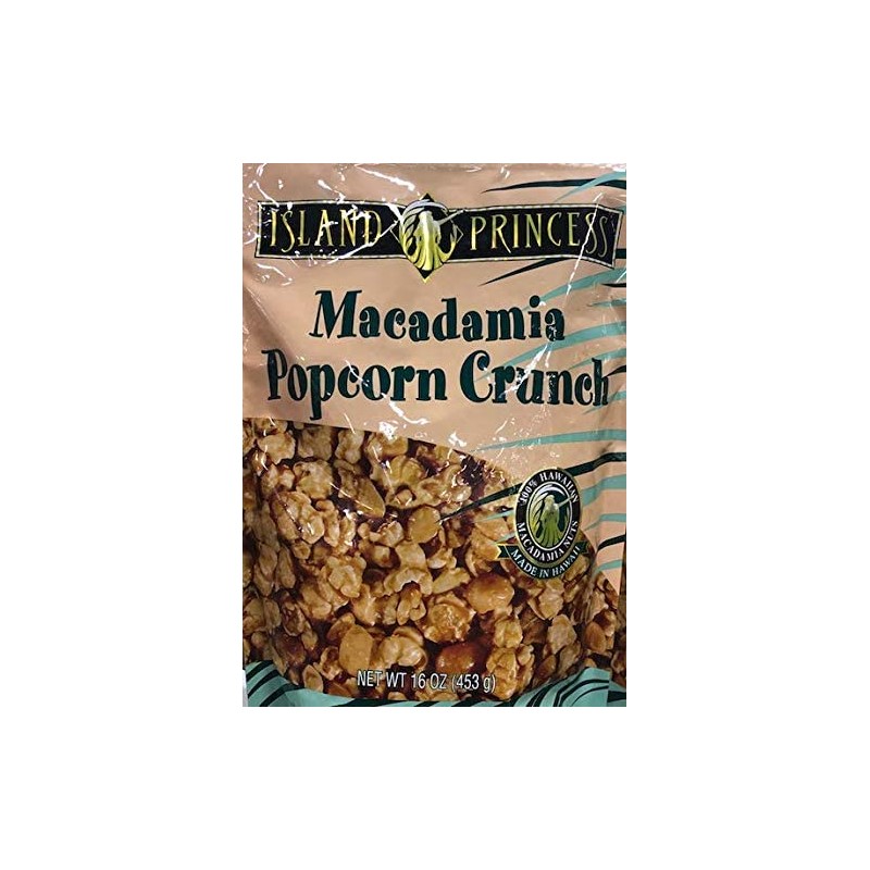 Macadamias POPCORN CRUNCH - 16 Ounce (453g), 2 PACK