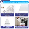 XUXRUS Small Bin Bags with Handle 10L Bin Liners 60