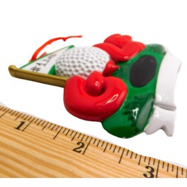 Dad Golf Ornament #1 Father Polyresin Golfer Christmas Tree Decoration