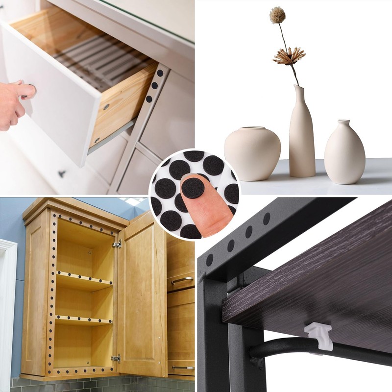 SmallCat 735pcs Small Felt Furniture Pads, Self-Adhesive EVA Foam Dot