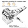 TONMA Multipurpose Rotary Cheese Grater with 1 Stainless Steel Handheld