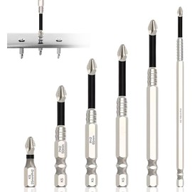 6pc High Magnetic Screwdriver Drill Bit Set, 2025 New Anti Slip Magnetic Electric Screwdriver Set Alloy Steel for Impact Driver, Upgrade Strong Magnetic Durability Screwdriver Drill Bit Set