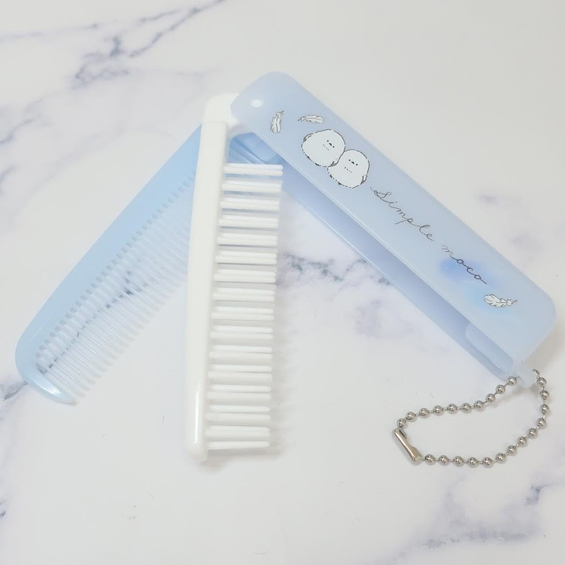 Kamio Japan 227868 Simple Moko Brush & Comb Folding Brush
