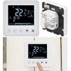 revolt Wall Heating Thermostat for Underfloor Heating, LCD, Touch Buttons,