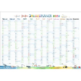 Helme Heine: Tafelkalender A3 2026: Jahreskalender mit den drei Freunden von Mullewapp. Alle wichtigen Ereignisse und Abenteuer immer im Blick mit dem ... zum Eintragen (Helme Heine Kalender Heye)