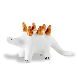 dgudgu Dinosaur Ring Holder For Jewelry Ring Holder Cute White Ceramic Ring Stand - Adorable Jewelry Display Stand For Rings