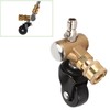 Undercarriage Cleaner Swivel Wheel with 1/4in Quick Connector Brass Pressure