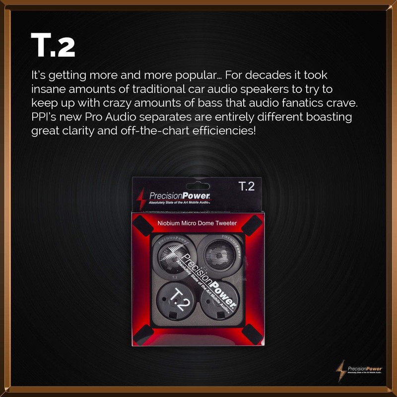 PRECISION POWER: Pro Audio T.2 Niobium Micro Dome 1 Inch