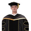 Doctoral Tam with Gold Bullion Tassel Unisex Black Velvet 8