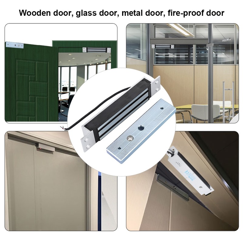 DC12V 180KG/350Lbs Electric Magnetic Lock Holding Force Electromagnet Lock Secure