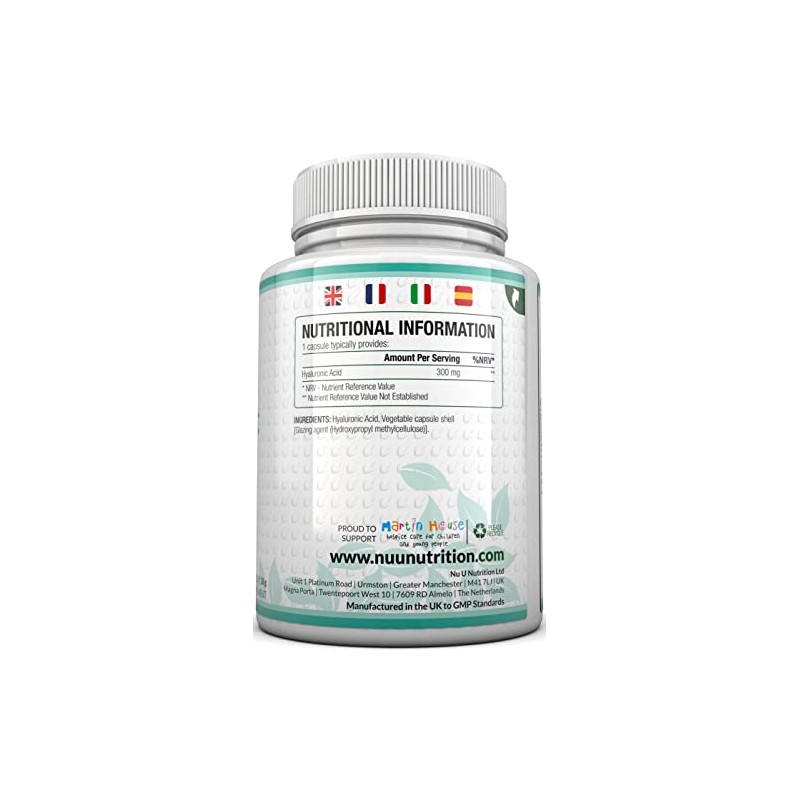 Hyaluronic Acid 300mg | 90 Capsules (3 Month Supply) |