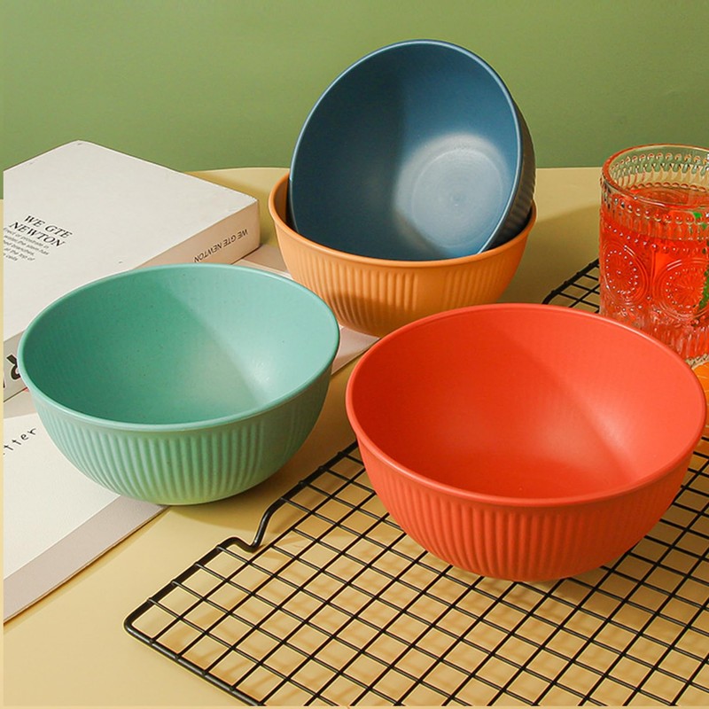 Unbreakable Wheat Straw Cereal Bowls Set of 6, 24 OZ