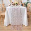 CHUQING Table Runner Pink 70 cm x 3 m Transparent