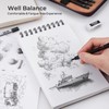 Nicpro 20PCS Black Metal Mechanical Pencil Set in Leather Case,
