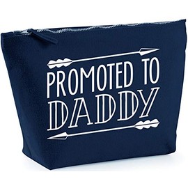 Hippowarehouse Promoted To Daddy printed make up cosmetic wash bag 18x19x9cm