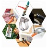 91X Stainless Steel Hose Clamps Clips Adjustable Range Worm Gear