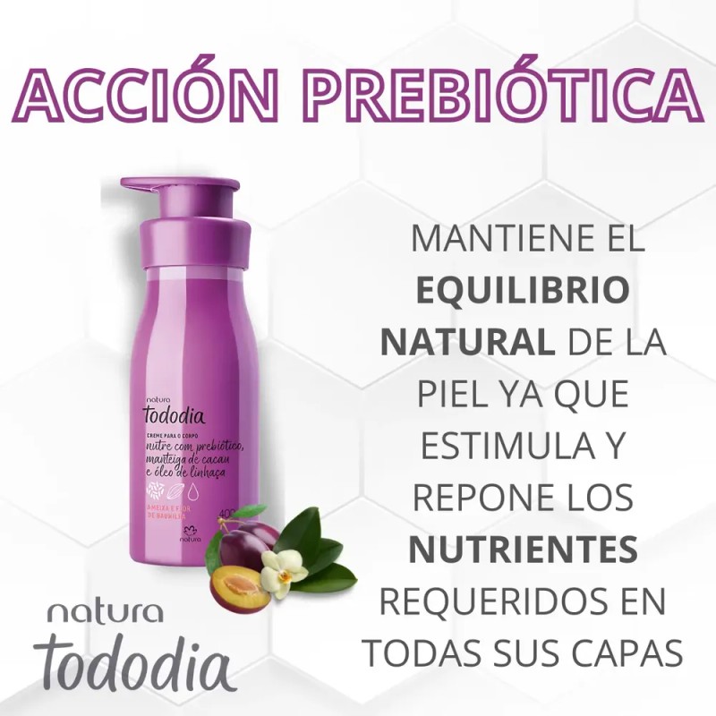 Crema Hidratante Corporal Natura Tododia Ciruela Y Flor De Vainilla