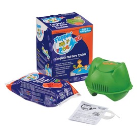 Flippin’ FROG XL Complete Pool Sanitizing System for Pools up to 10,000 gallons, Quick and Easy All-in-One Pool Sanitizer uses Low Chlorine Levels and FROG Sanitizing Minerals