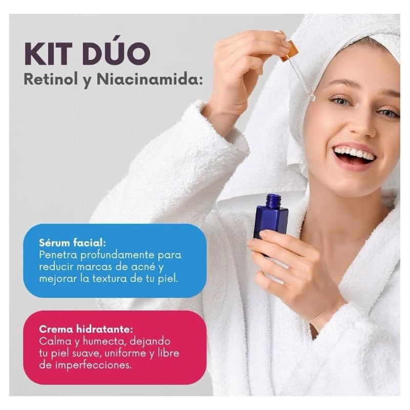 Kit 2 piezas ANTITEXTURA de RETINOL con Niacinamida crema 200g