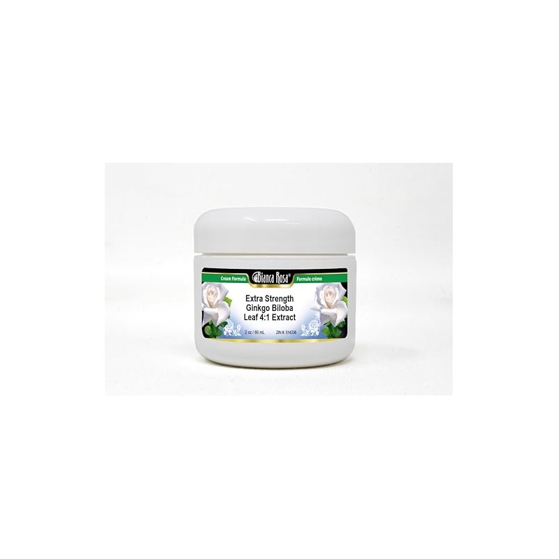 Extra Strength Ginkgo Biloba Leaf 4:1 Extract Cream (2 oz,