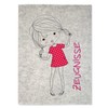 Goldi-Design Certificate Folder Cute Girl White 100% Wool Felt Cover