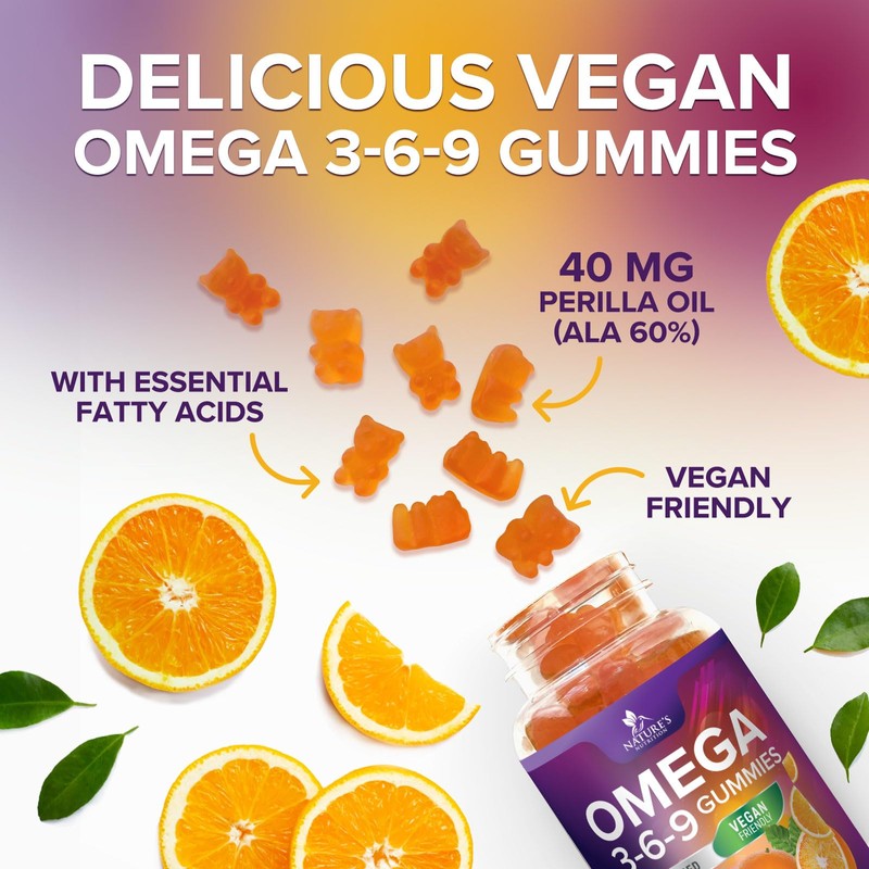 Omega 3 6 9 Gummies - Vegan Omega 3 Supplement