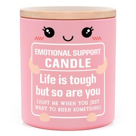 IDELTIME Funny Emotional Support Candle, Cheer Up Gifts for Women, Friends