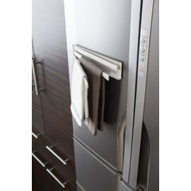 Yamazaki Tower Tea Towel Holder, Steel, White, One Size