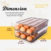 NeoHome Large Capacity Automatic Scrolling Egg Holder for Refrigerator -