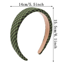 Candygirl Vintage Headbands for Girls, 4 Packs Ladies and Girls Sponge Hairband Accessories Outdoor Wide European Style Hair Accessories