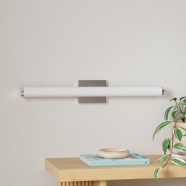 ASD LED 24 Inch Wall Mount Vanity Lighting Fixture | 25W 1750LM 3000K-5000K 120V | 3CCT, Dimmable, Energy Star, ETL Listed | Bathroom Linear Light Bar, Long Tube Bath Sconce | Nickel, 4 Pack