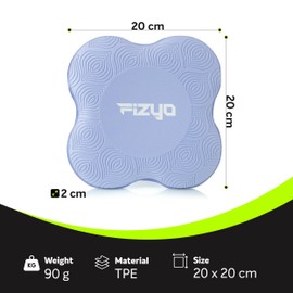 Fizyo Knee Pads for Yoga, Set of 2, Non-Slip Knee Mat, Ideal for Yoga, Pilates and Gymnastics, Cushion for Wrist and Elbow, Support Aid Exercises (Blue)