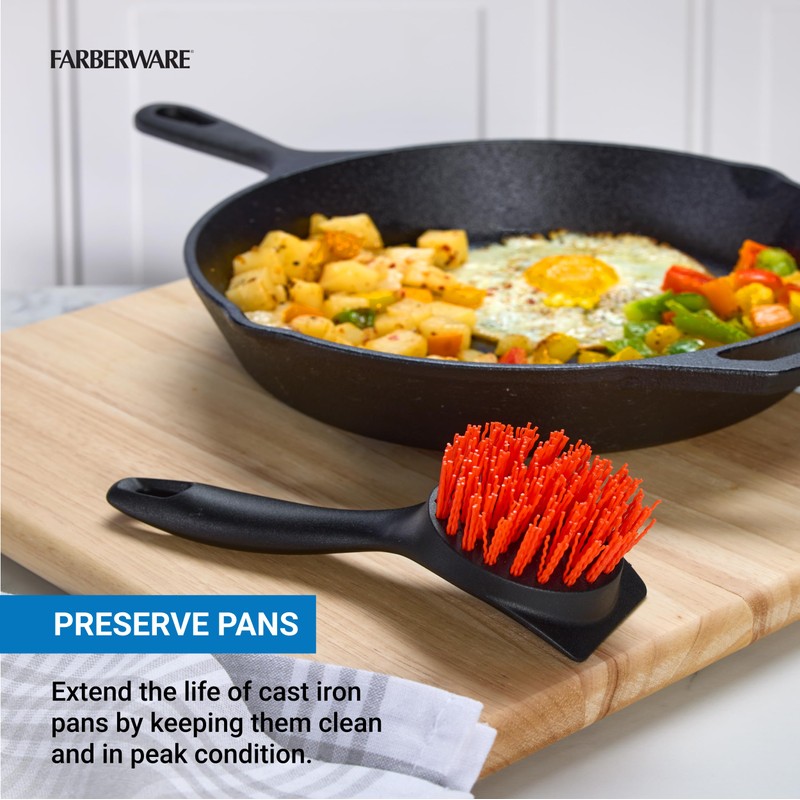 Farberware Professional Indoor Appliance Nylon Bristle Cleaning Brush